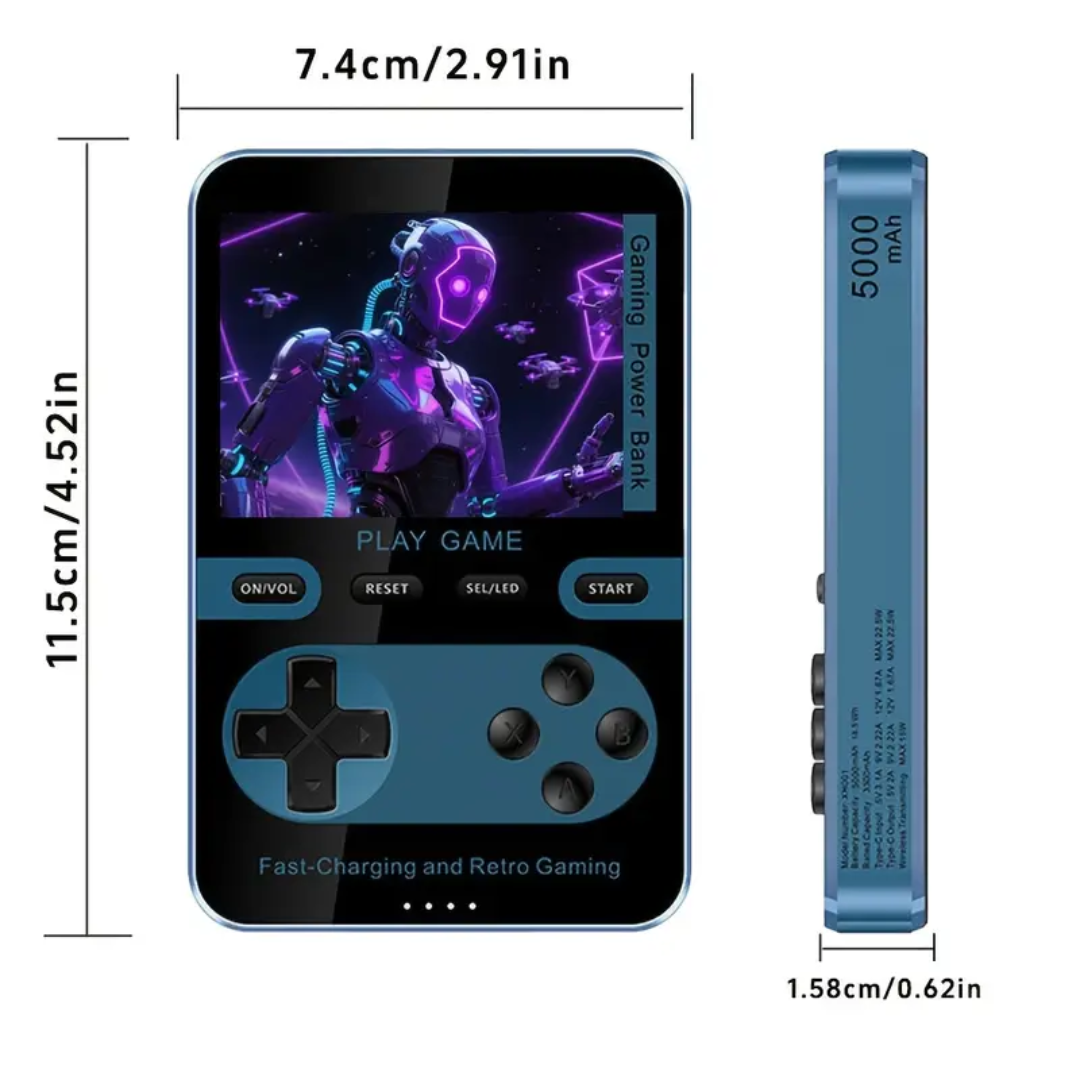 Consola Retro Portátil + Powerbank MagSafe | RetroPower™