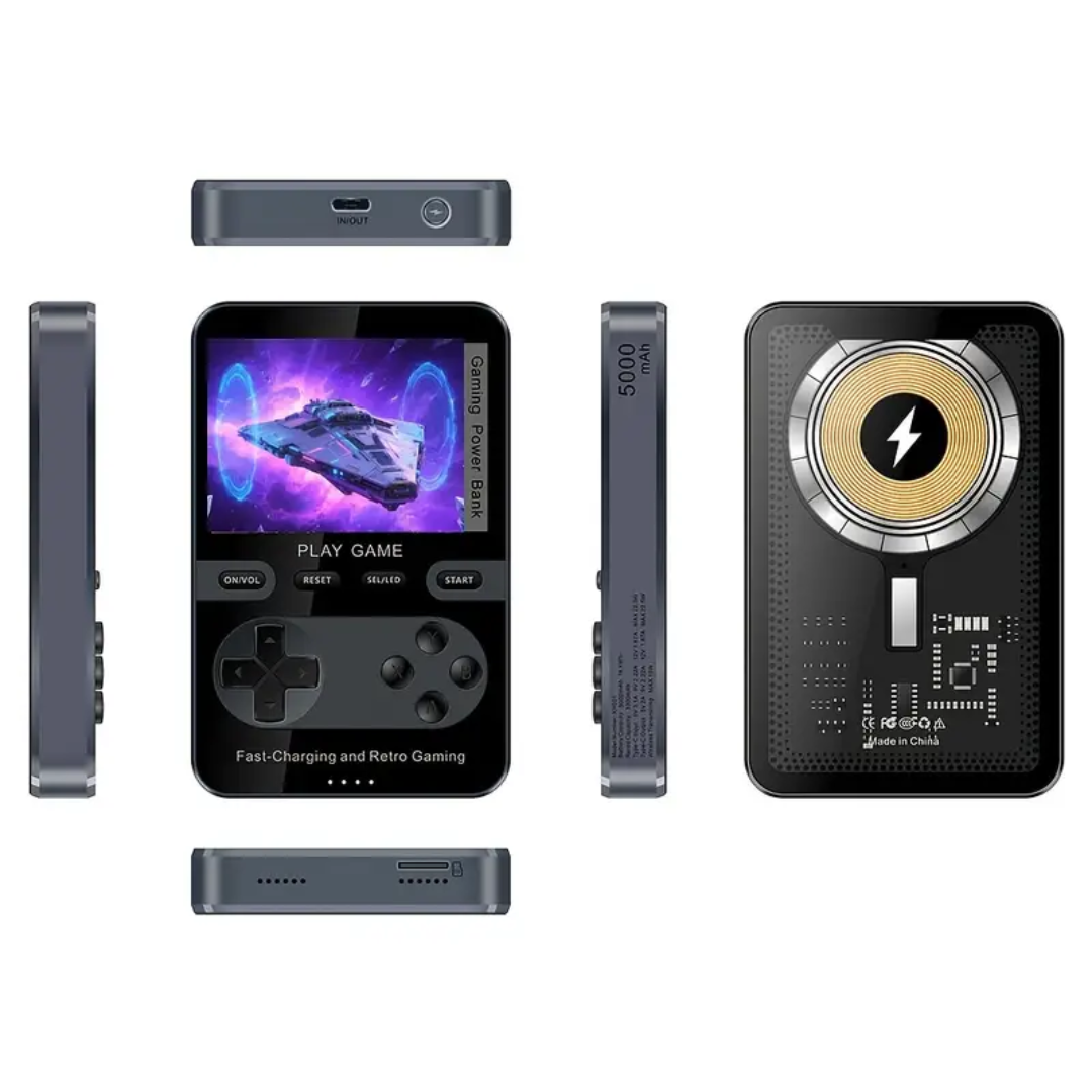 Consola Retro Portátil + Powerbank MagSafe | RetroPower™