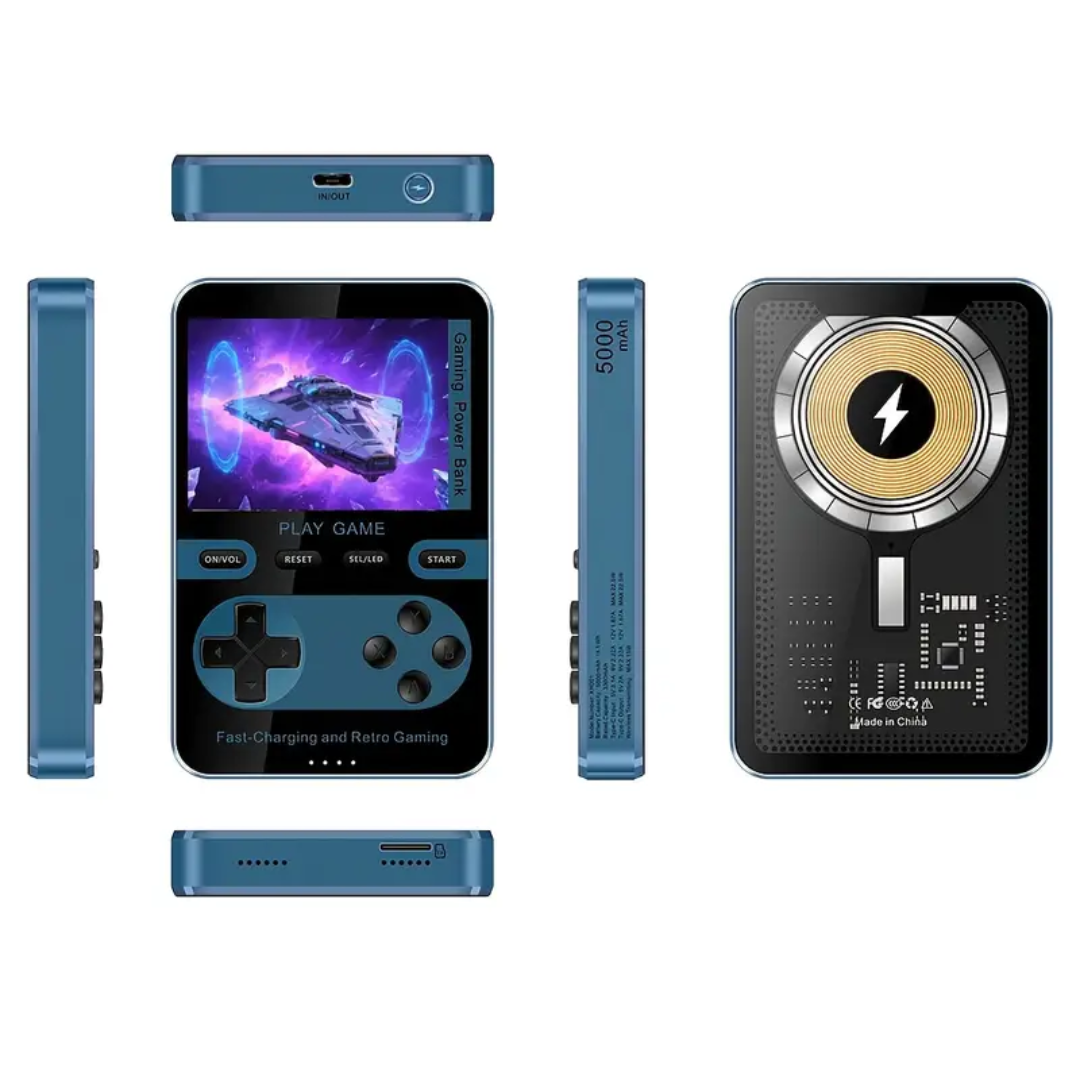 Consola Retro Portátil + Powerbank MagSafe | RetroPower™